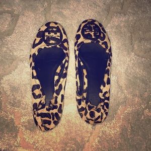 Tory Burch Reva flats leopard